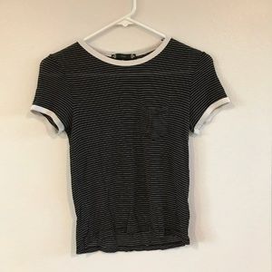 Black and White Striped T-Shirt